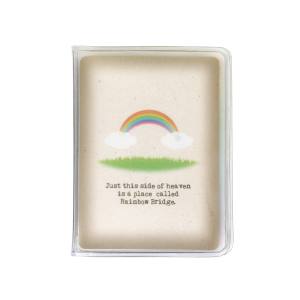 【東京ローソク おもいでのあかし】ペット 仏具 メモリアルポケット クリア ブラウン H8cm PMA00375