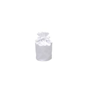 【東京ローソク おもいでのあかし】ペット 骨壺袋 仏具 サテン袋 ホワイト 2.5寸 PMA00439