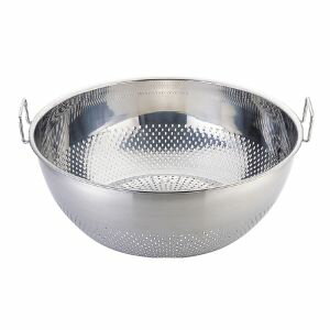 【三宝産業 YUKIWA】ユキワ UK パンチング 浅型 ザル 60cm 固定ハンドル 三宝産業