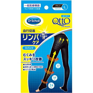 【ドクター・ショール】おうちでメディキュット スパッツ ブラック L