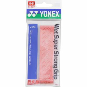 【ヨネックス YONEX】ヨネックス ウェットスーパーストロンググリップ ルージュピンク AC133 124 YONEX