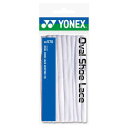 【ヨネックス YONEX】ヨネックス オーバルシューレース ホワイト 110cm AC570 011 YONEX