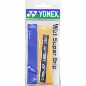 【ヨネックス YONEX】ヨネックス ウェットスーパーグリップ1P オレンジ AC103 005 YONEX