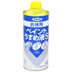 油性系塗料のうすめ液です。油性系塗料をうすめたり、用具の洗浄。容量(L)：0.4有機溶剤【保管上の注意】直射日光のあたるところ、自動車内などの温度の高くなるところ、容器がさびやすいことろには置かないでください。製造国:日本トラスコ発注コード:445-0906