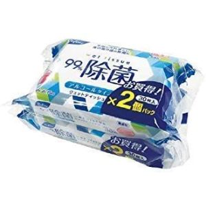 【ライフ堂 Life-do】ライフ堂 リファイン アルコール除菌 おでかけウェットティッシュ 30枚入 2個パック