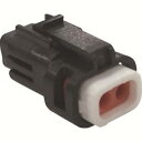 【トラスコ TRUSCO】トラスコ P-CB01A6-02B0-02 防水コネクタ ソケットハウジング 10個入 芯数2 被覆外径φ1.3〜1.7 黒 TRUSCO(4)