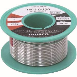 【トラスコ TRUSCO】トラスコ TSC2.0-100 配管 配線用鉛フリーはんだΦ2.0-100G TRUSCO