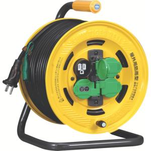 【ハタヤリミテッド HATAYA】ハタヤ BA-50K シンタイガーレインボーリール 屋外用防雨型 漏電遮断器付 ..