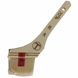 【大塚刷毛製造】マルテー 新 花火 筋違 白毛 70mm 101783 0070 大塚刷毛製造