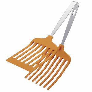 【田辺金具】田辺金具 抗菌 耐熱 マルチグリルトング大 オレンジ