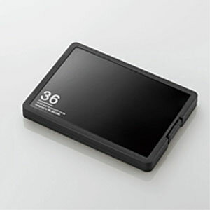 【ELECOM エレコム】CMC-SDCPP36BK メモリカードケース インデックス台紙付き SD18枚+microSD18枚収納 ブラック