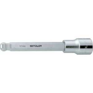 【水戸工機 ミトロイ MITOLOY】ミトロイ 414BHTL 1/2 ヘックスソケット ボールポイント ロング 14mm 水戸工機