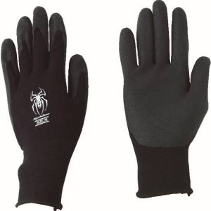 【川西工業】川西工業 2530B-LL 塩ビ背抜き手袋 スパイダー ブラック LLサイズ 1P