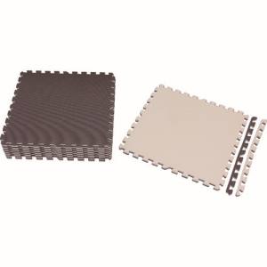 【アイリスオーヤマ】アイリスオーヤマ JTMR-68-BR ジョイントマット 60×60 8枚 ブラウン/ベージュ 527515