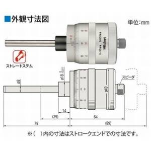 【ミツトヨ Mitutoyo】ミツトヨ MHQ-50 マイクロメータヘッド 197-101