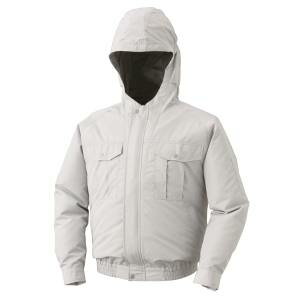 【空調服】空調服 KU90800 フード付屋外作業用空調服 ウェアのみ シルバー Mサイズ