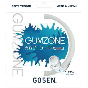 【ゴーセン GOSEN】ゴーセン ソフトテニスガット ガムゾーン エアリーホワイト SSGZ11AW GOSEN