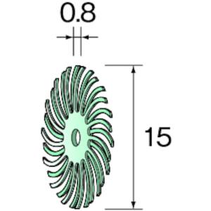 【ミニター ミニモ Minimo】ミニター ミニモ NA3506 ラバーブラシ 8000 φ15 20個入