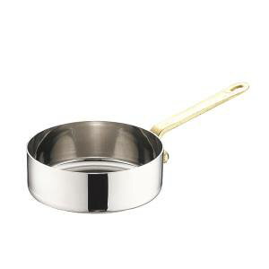 【三宝産業 YUKIWA】ユキワ UK 18-8 プチパン 片手 浅型鍋 蓋無 10cm 三宝産業