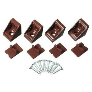 【アイワ金属 AIWA】アイワ金属 AP-1302B コネクター21x18 ダークブラウン 4個入