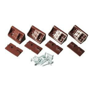 【アイワ金属 AIWA】アイワ金属 AP-1303B コネクター21x44 ダークブラウン 4個入