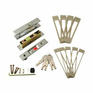 送料無料！！【日中製作所】日中製作所 NP-GA800DX-SL ディンプル引違戸錠 5本キー シルバー【smtb-u】