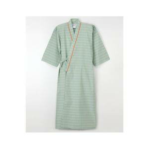【ナガイレーベン】ナガイレーベン LサイズG1470 患者衣ゆかた型 グリーン LLサイズ
