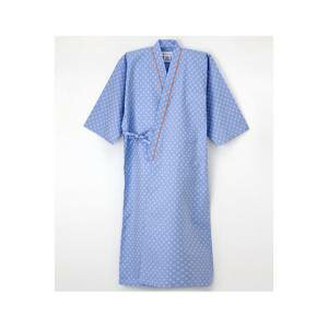 【ナガイレーベン】ナガイレーベン RG1450 患者衣ゆかた型 ブルー ELサイズ