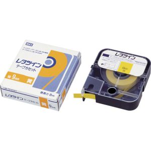 【マックス MAX】マックス LM-TP309Y チューブマーカー レタツイン テープカセット9mm幅 黄 MAX