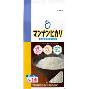 原材料名でんぷん、食物繊維（ポリデキストロース、セルロース）、オリゴ糖、デキストリン、こんにゃく粉／グルコン酸Ca、増粘剤（昆布類粘質物）、調味料（有機酸）内容量525g（75g×7袋）栄養成分表示 炊飯前 1袋(75g)当たりエネルギー：...