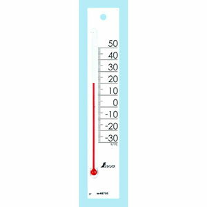 【シンワ測定 SHINWA】シンワ測定 48795 温度計 プチサーモ スクエア たて 20cm ホワイト