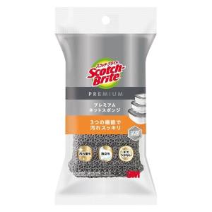 【スリーエム 3M】スリーエム 3M スコッチブライト プレミアム ネットスポンジ グレー KENT-01KGYのサムネイル