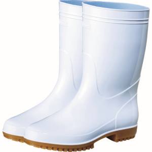 PVC製長靴のスタンダード丈ハイスペックタイプです。耐油ソール・アッパーで油に強いです。抗菌仕様で衛生的です。耐滑ソールで滑りにくいです。インソールは吸湿性、速乾性に優れています。日本製で安心安全です。色：白寸法(cm)：22.5足幅サイズ：EE靴丈(cm)：26.6US(アメリカ)規格サイズ：3.5UK(イギリス)規格サイズ：3EU(ヨーロッパ)規格サイズ：35耐油抗菌(SIAA認定)防カビ剤配合耐滑カップインソール付本体：ポリ塩化ビニール（PVC)製造国:日本トラスコ発注コード:116-0445