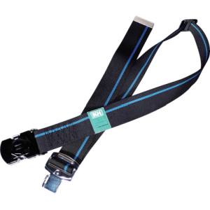 【基陽 KH】KH 47673BF アロッキー胴ベルト 1400mm 黒-青/黒 基陽