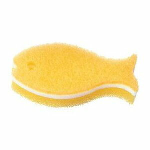 【マーナ MARNA】マーナ おさかなスポンジ イエロー K170Yのサムネイル