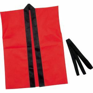 【アーテック ArTec】アーテック カラー不織布ハッピ子供用袖無 S 赤 4106