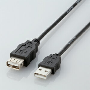 ڥ쥳(ELECOM)RoHSбUSBĹ֥/0.5m/֥å USB-ECOEA05