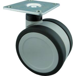 【東信製作所 トーシン】トーシン KT75-P プレート式双輪キャスター 75径 自在 東信製作所