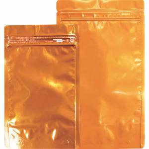 【生産日本社】セイニチ AL-1420OR ラミジップ アルミカラースタンドタイプ 橙 200×140+41 50枚入