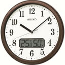 【セイコー SEIKO】セイコー KX244B 電波掛時計 温度湿度表示付き