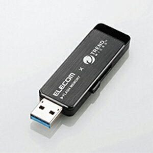 【エレコム ELECOM】USBメモリー USB3.0対応 トレンドマイクロ社製ウイルス対策ソフト搭載 8GB ブラック MF-TRU308GBK 1