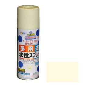 【アサヒペン】アサヒペン 水性多用途スプレー 420ml アイボリー