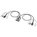 【サンワサプライ SANWA SUPPLY】ディスプレイエミュレーション対応DVIパソコン自動切替器(2:1) SW-KVM2DUN(2)