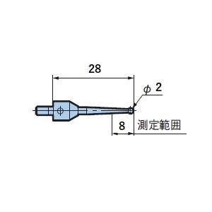 【大昭和精機 BIG DAISHOWA】BIG DAISHOWA ST28-2P 加工物基準位置測定器 ポイントマスター 交換スタイラス メーカー直送 代引不可 北海道 沖縄 離島不可