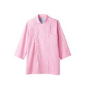 【住商モンブラン】住商モンブラン 6-573 コックジャケット兼用 7分袖 ピンク L 男女兼用