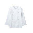 【住商モンブラン】住商モンブラン 6-721 コックコート 兼用 長袖 白 S 男女兼用