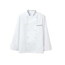 【住商モンブラン】住商モンブラン 6-973 コックコート 兼用 長袖 白 黒 3L 男女兼用