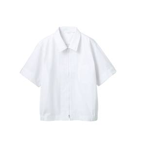 【住商モンブラン】住商モンブラン 8-712 ジャンパー 兼用 半袖 白 3L 男女兼用