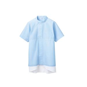 【住商モンブラン】住商モンブラン 8-734 ブルゾン 兼用 半袖 サックス LL 男女兼用