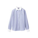 【住商モンブラン】住商モンブラン BV2201-4 シャツ レディス 長袖 ブルーストライプ 7 レディス(4)